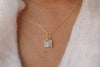 Square Forget Me Not Necklace