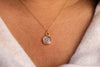 Round Forget Me Not Necklace (available in 2 colors)