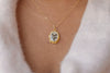 Beaded Oval Pressed Flower Necklace (2 styles)