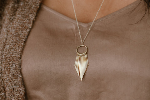 Fringe Pendant Necklace